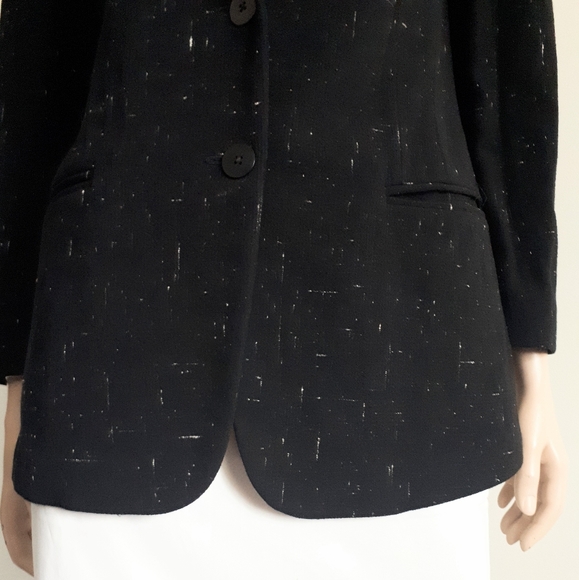 Donna Karan | Wool Crepe Blazer - Picture 7 of 9